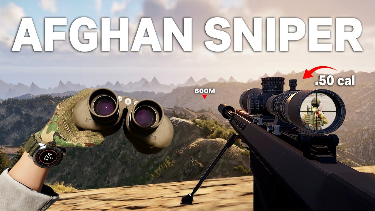 .50 Cal Sniper Operates in the Afghan Mountains! - ARMA Reforger