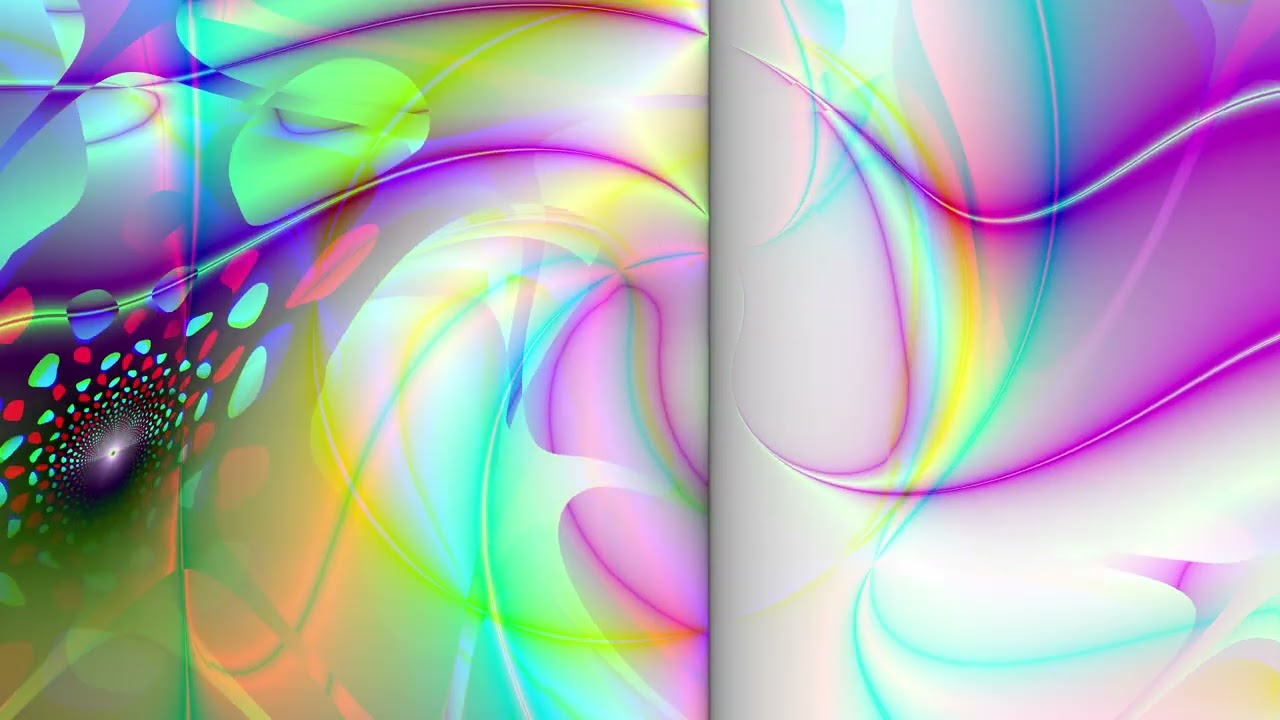 Abstract video synthesis loop 4K 60fps 144secs 1VRc 018