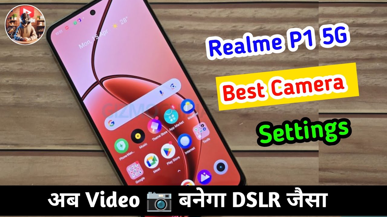 Realme P1 5G Best Camera Settings for YouTube 2026 | Full HD 60FPS 🔥