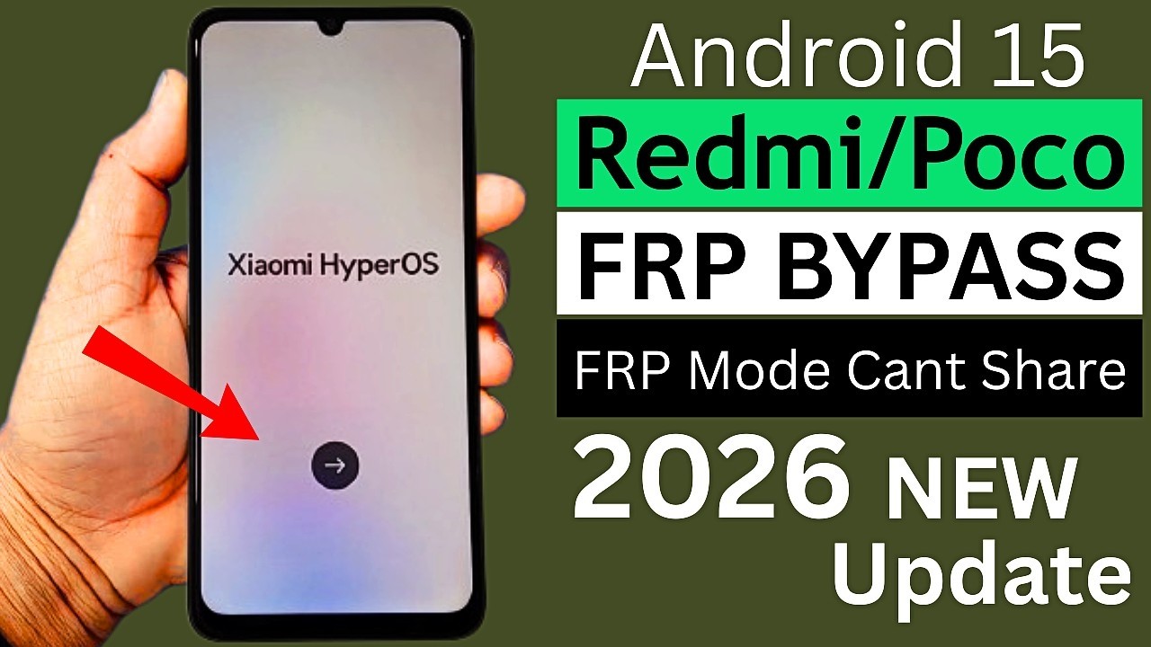 Xiaomi Frp Bypass Android 15 | Share Option Not Open (Enter FRP Mode Cant Share) Redmi Frp Unlock