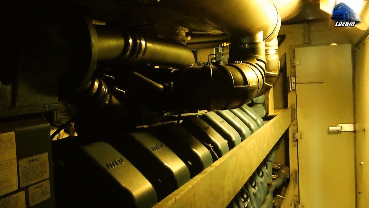 Oprire Motor MTU 16 V 4000 R41 Engine Stop - Siemens ER20 Hercules Dieselok - Engine Room