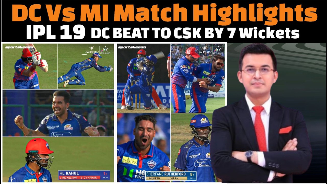 Delhi Capitals vs Mumbai Indians complete match highlights IPL 2026.