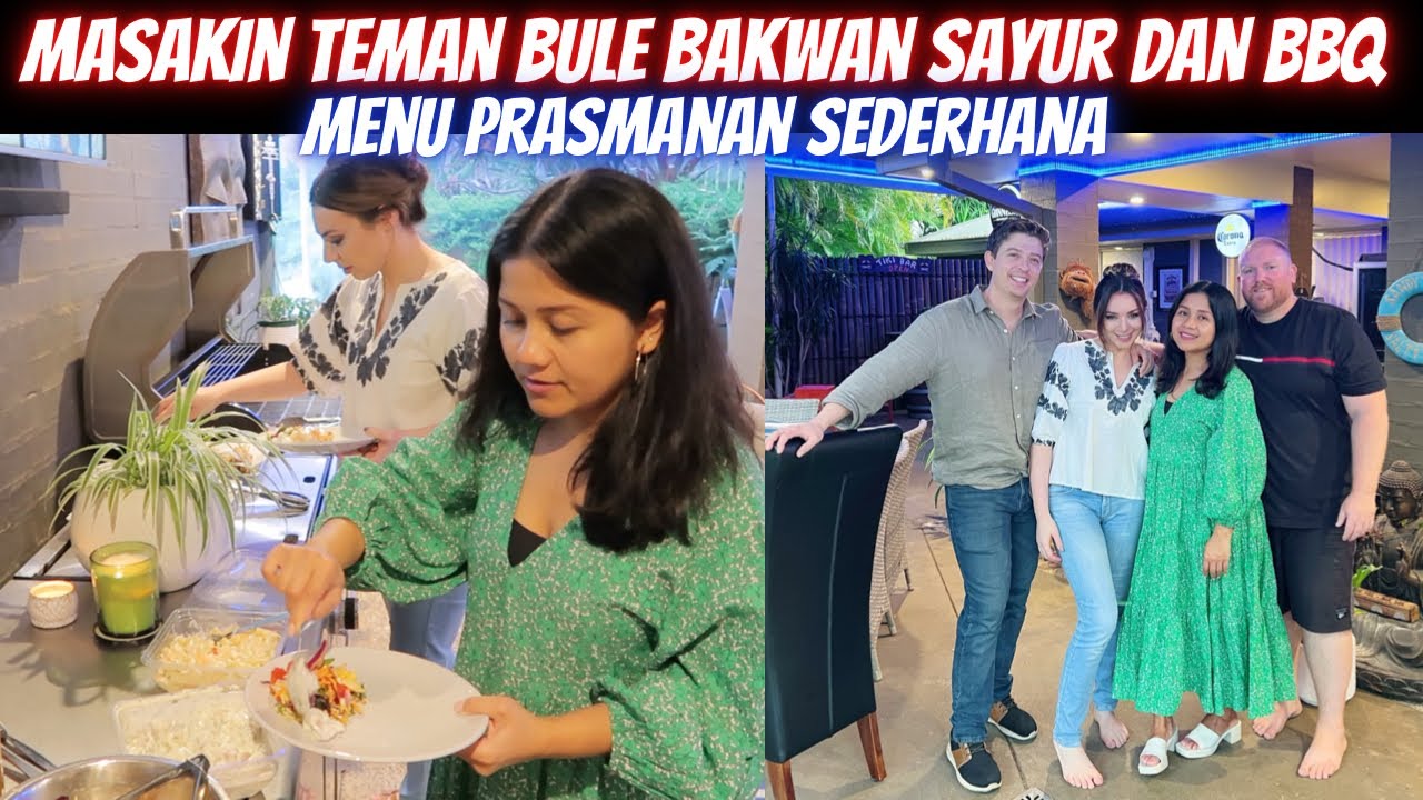MASAKIN TEMAN BULE BAKWAN SAYUR DAN BBQ | MENU PRASMANAN SEDERHANA