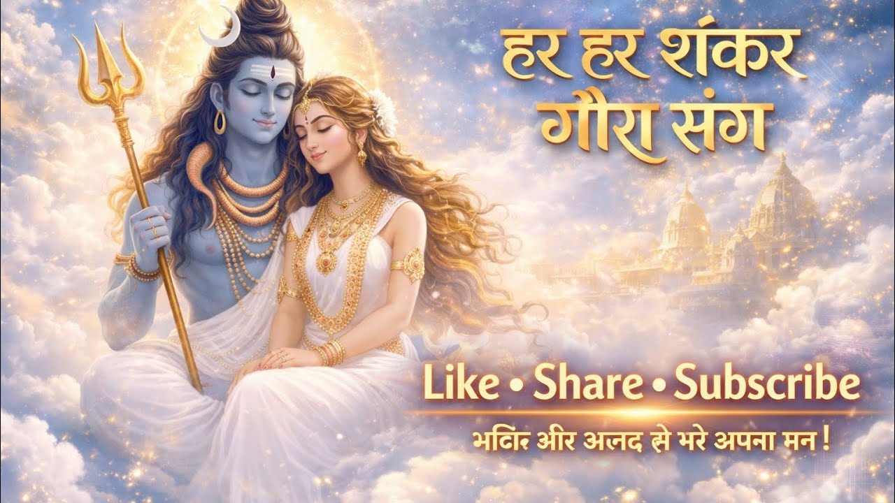 शिव पार्वती दिव्य गान | Har Har Shankar | Bhakti Energy । हर हर महादेव जी।