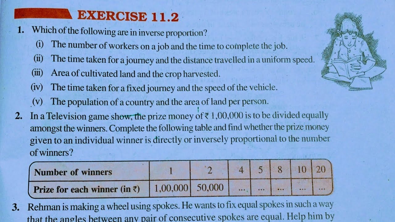 Class 8th maths l Exercise 11.2 l Chapter 11  l Direct and inverse proportion l Maths l cbse board
