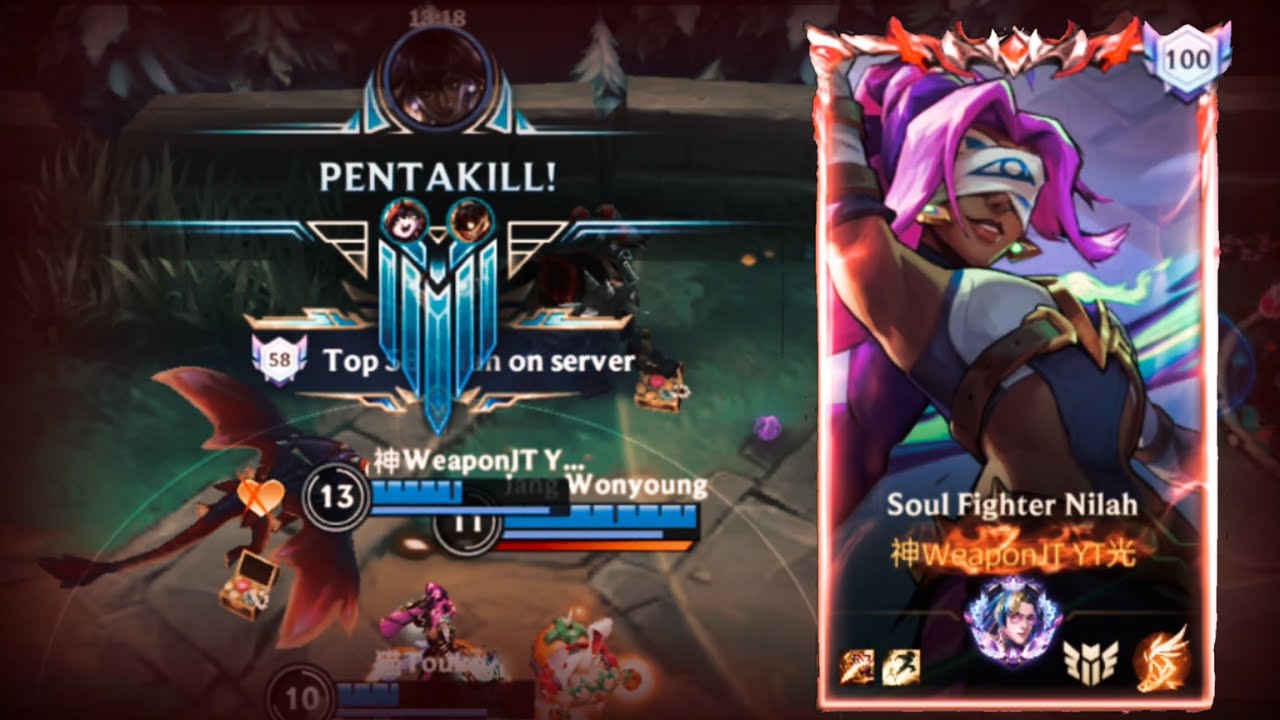 Wild Rift Best Nilah vs Warwick Ranked | Jungle Gameplay S20