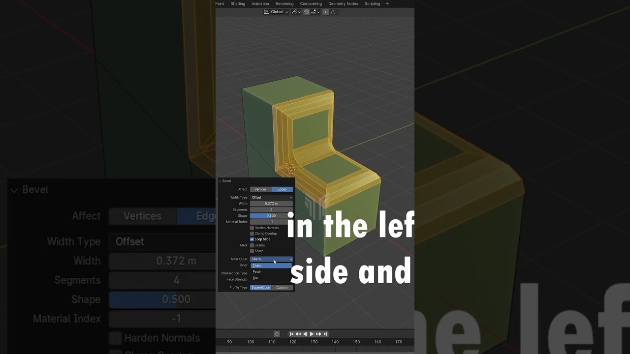 Мгновенно исправьте все ваши скосы в блендере, сделав это :) #blender #blender3d #3dart