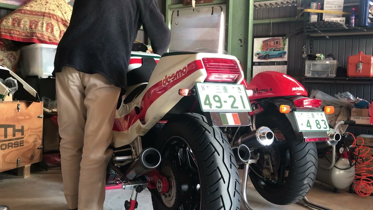 bimota db1-J エンジンスタート