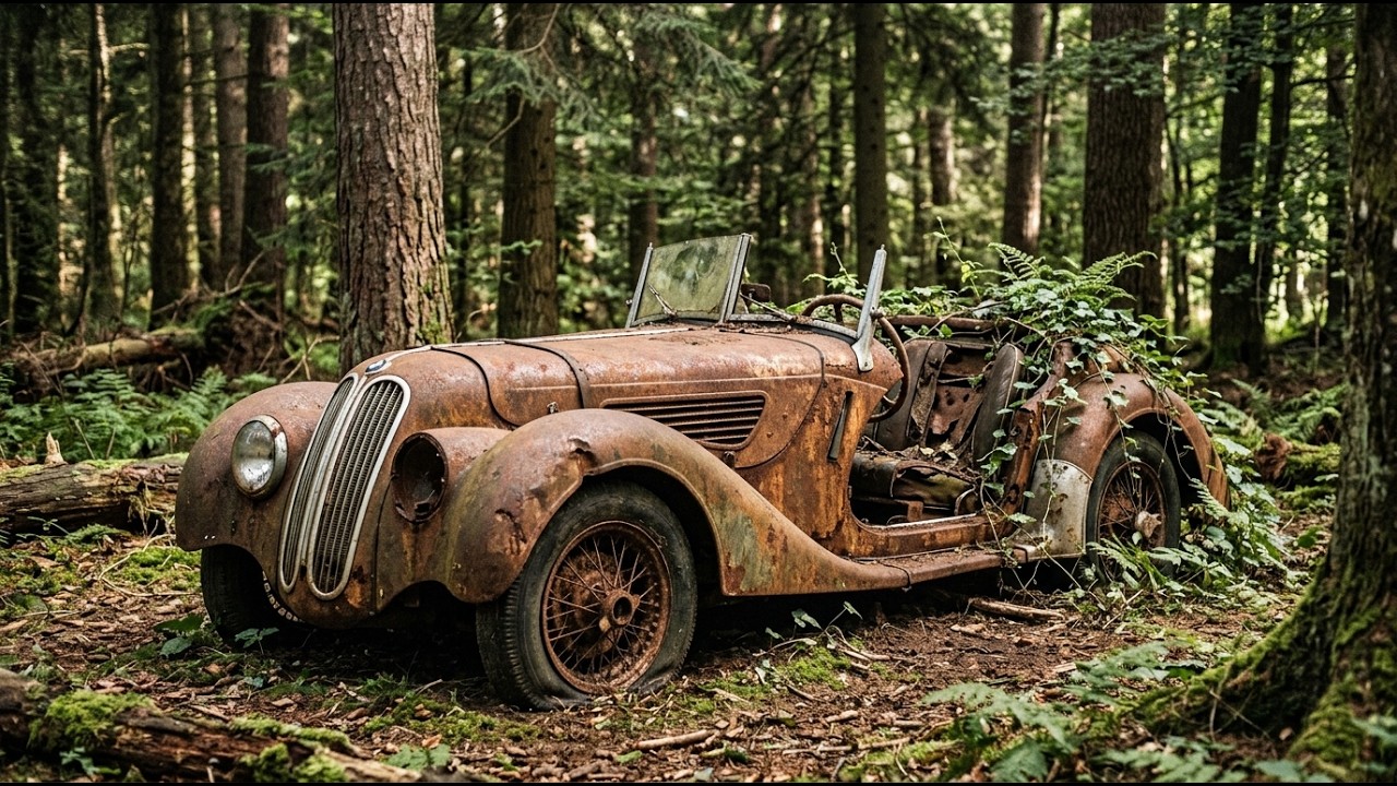 I Found an old BMW 328 Roadster and then restore it !!!