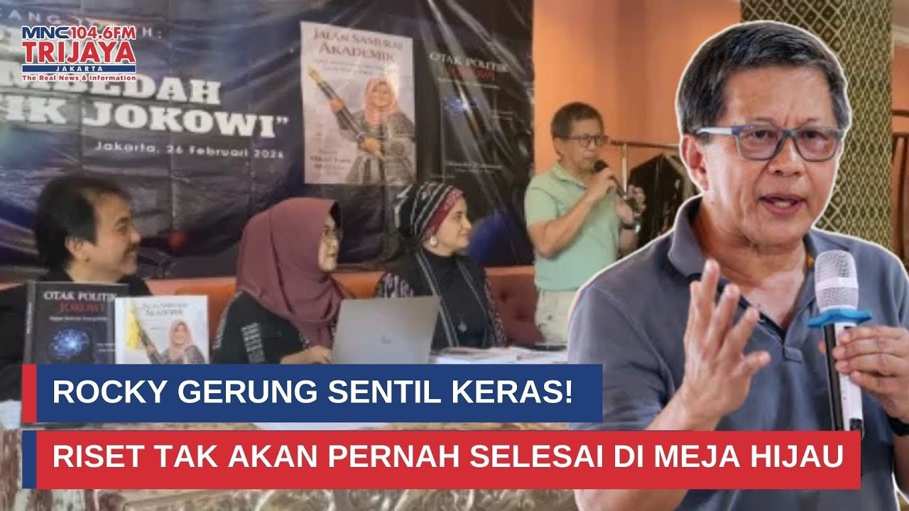Singgung Kebohongan, Rocky Bandingkan Kasus Jokowi dengan Bill Clinton! Trijaya Update