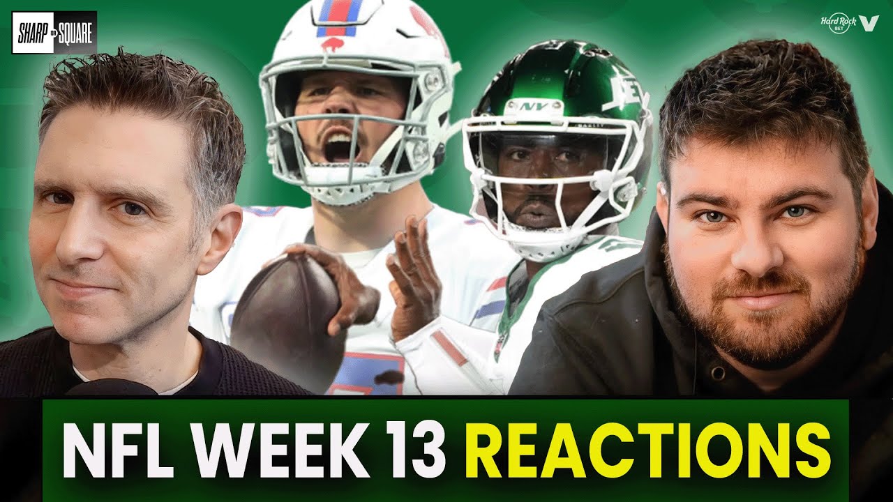 NFL WEEK 13 REACTIONS - Bills-Steelers, Falcons-Jets, Rams-Panthers, 49ers-Browns, Texans-Colts