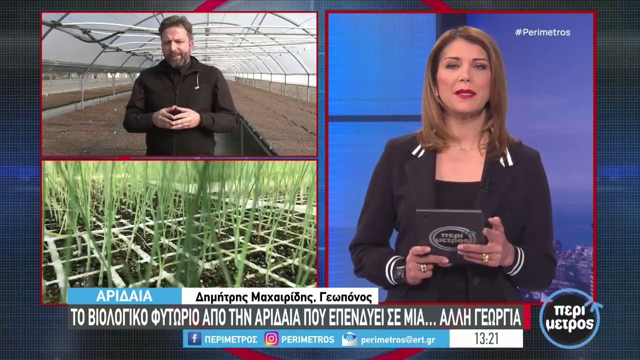 Το βιολογικό φυτώριο από την Αριδαία που επενδύει σε μια… άλλη γεωργία | 08/02/2024 | ΕΡΤ