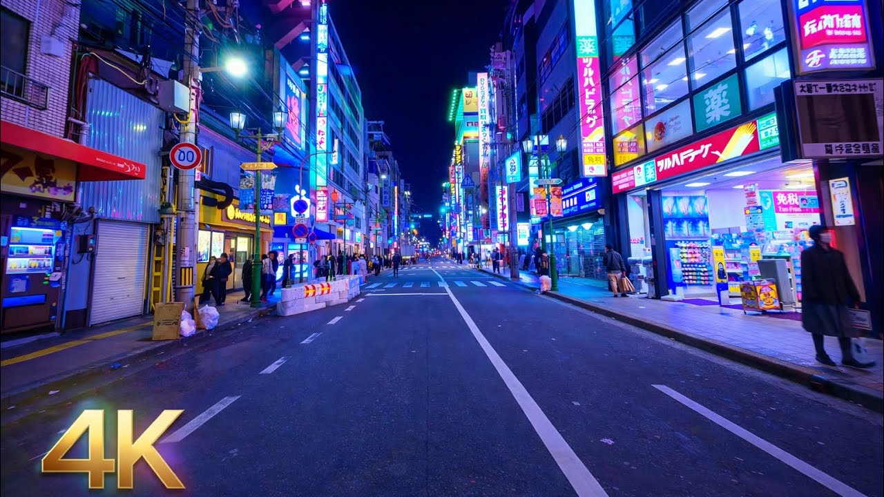 Relaxing Night Drive in Osaka | 4K HDR | Lofi Beats