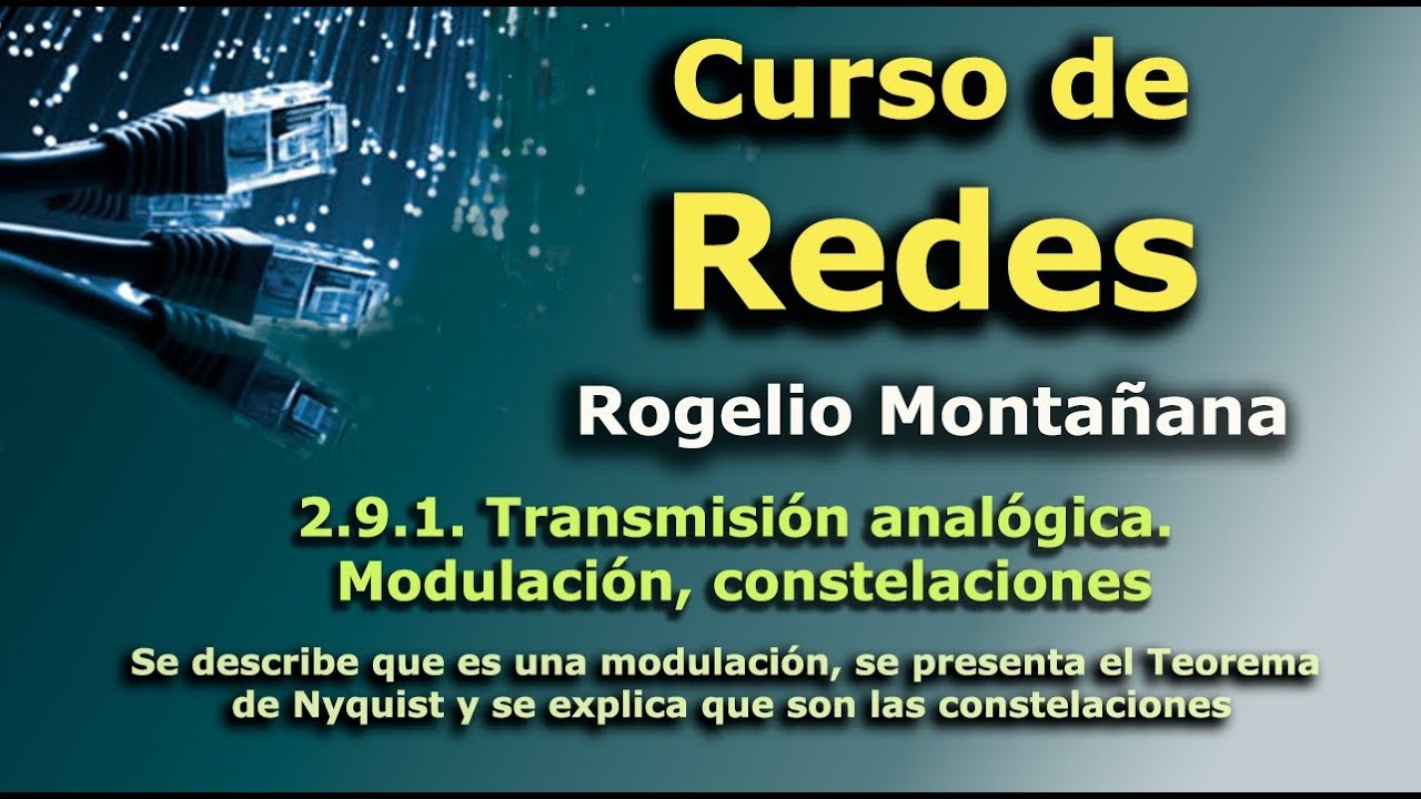 Curso de Redes. 2.9.1. Transmisi&oacute;n anal&oacute;gica. Modulaci&oacute;n, constelaciones