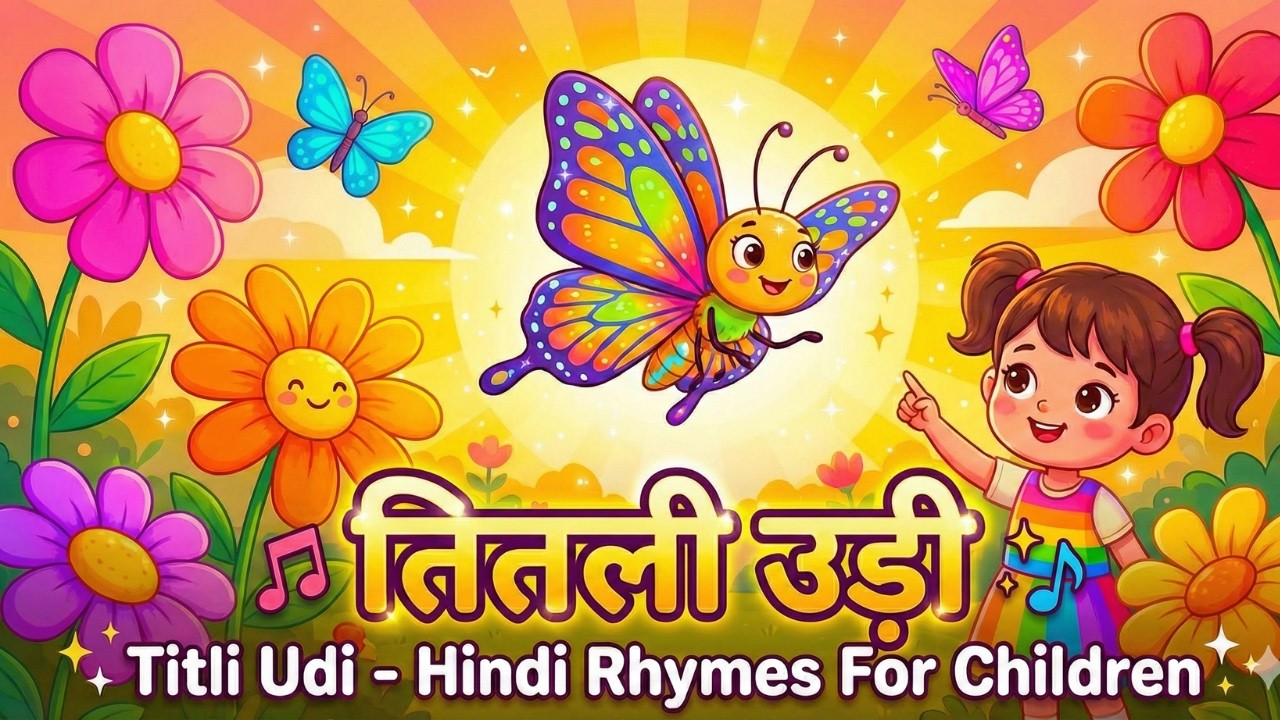 Titli Udi Bus Me Chadhi   तितली उड़ी  Hindi Rhymes For Childrens  Nursery Rhyme  Titli Udi 2026