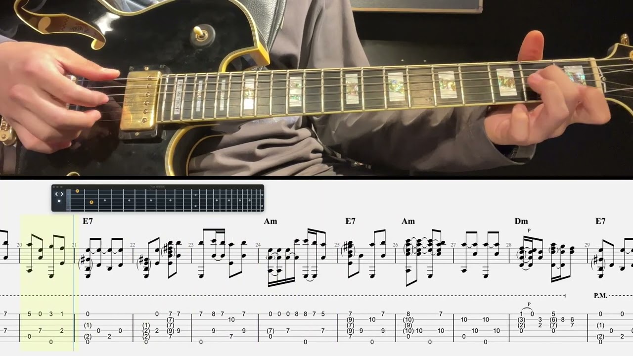 소양강처녀 - 핑거스타일 버젼 (fingerstyle) / 기타레슨 / 타브악보