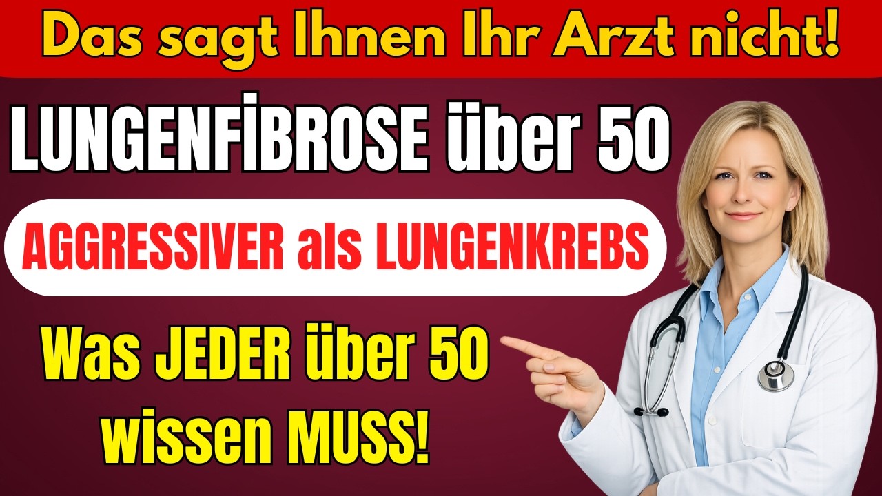 Lungenfibrose über 50. Aggressiver als Lungenkrebs | Was JEDER über 50 wissen MUSS!