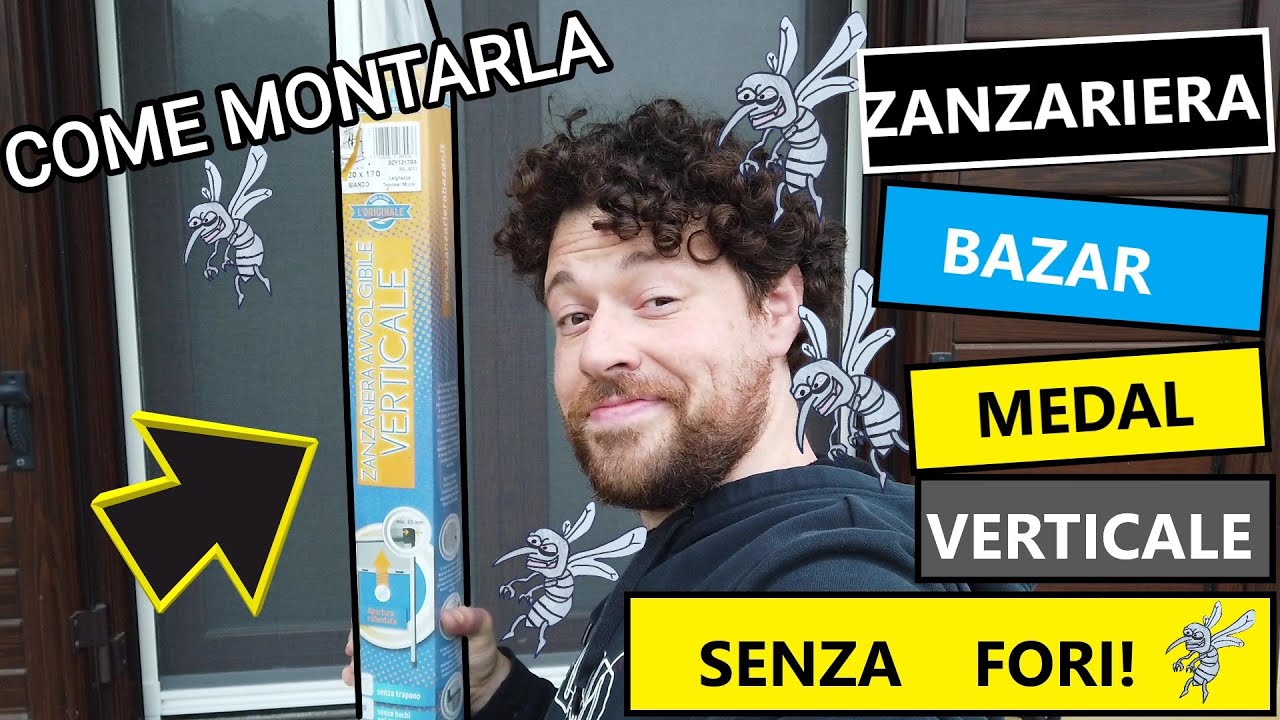 Come montare la zanzariera a rullo verticale Bazar( Medal)