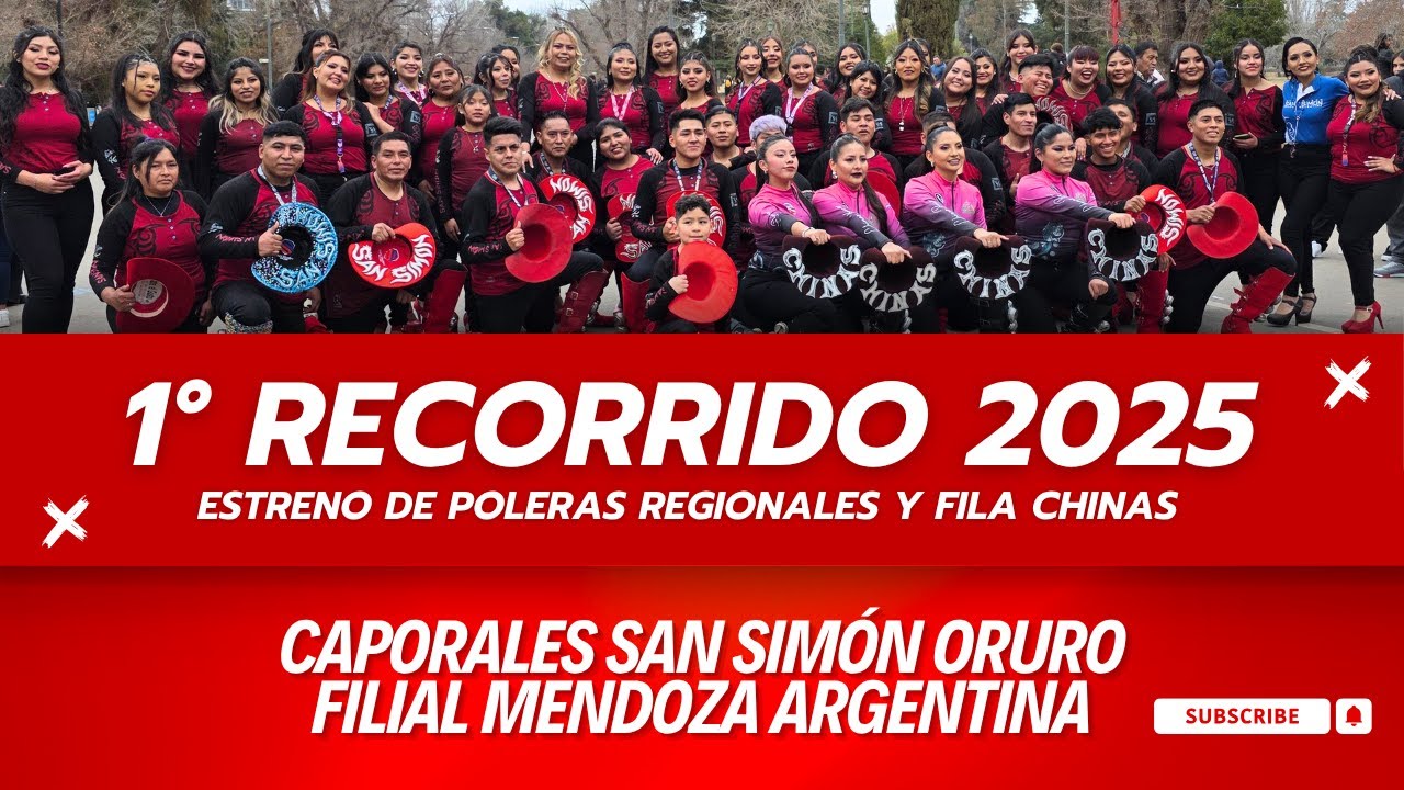 1er Recorrido oficial 2025 - Caporales San Simon Oruro