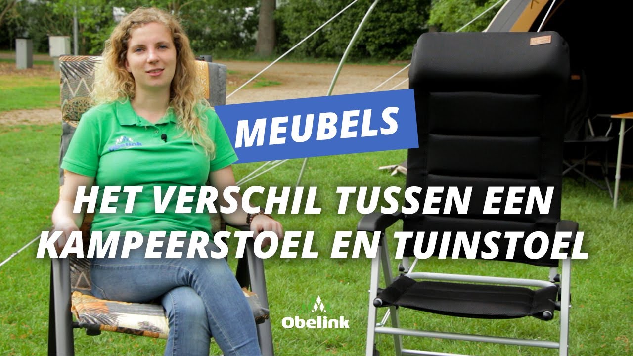 Het verschil tussen een kampeerstoel en tuinstoel | Obelink