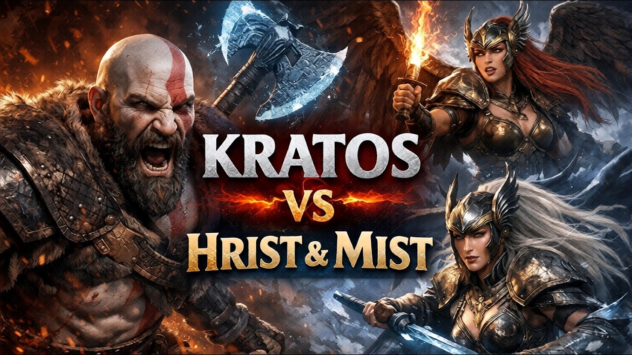 God of War Ragnarok | KRATOS vs HRIST & MIST - INSANE Valkyrie Boss Fight
