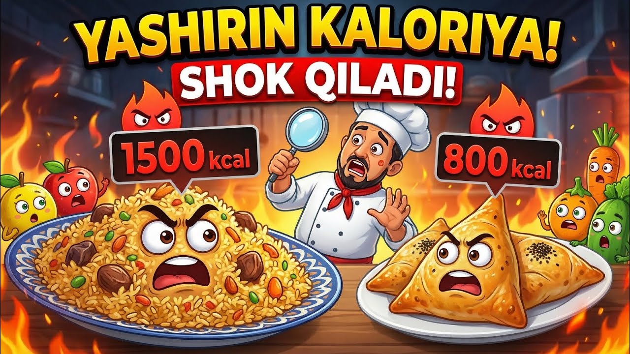 O‘zbek TAOMLARIDAN Yashirin Kaloriya Bor Mi? 😱