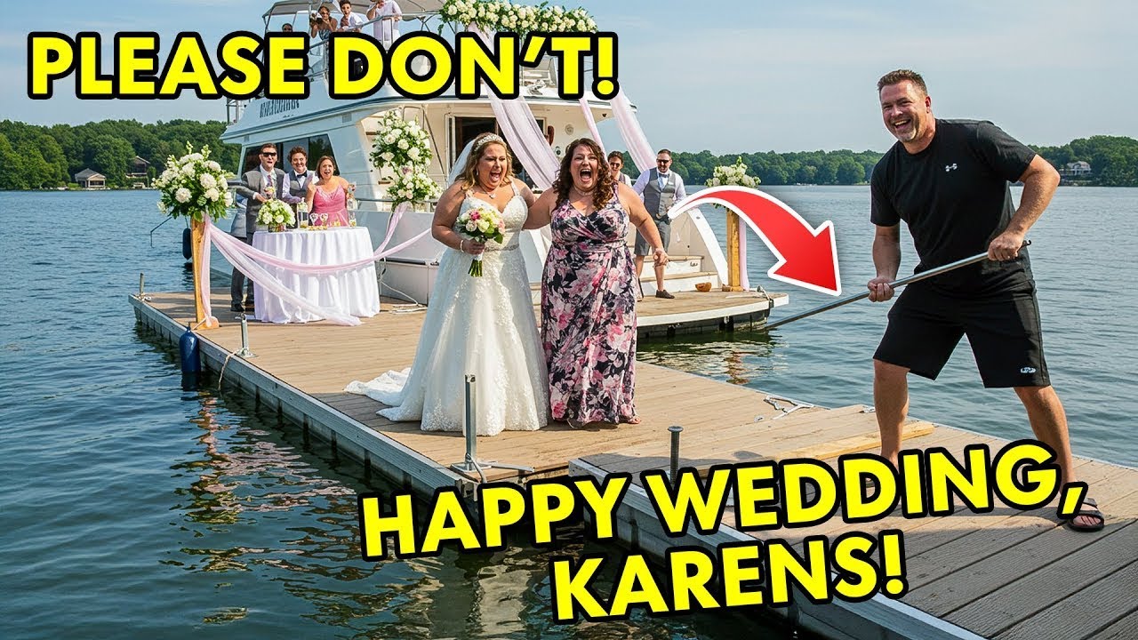The Karen Sisters Threw a Wedding on My Boat Dock — So I Detached the Dock & Let Them Drift