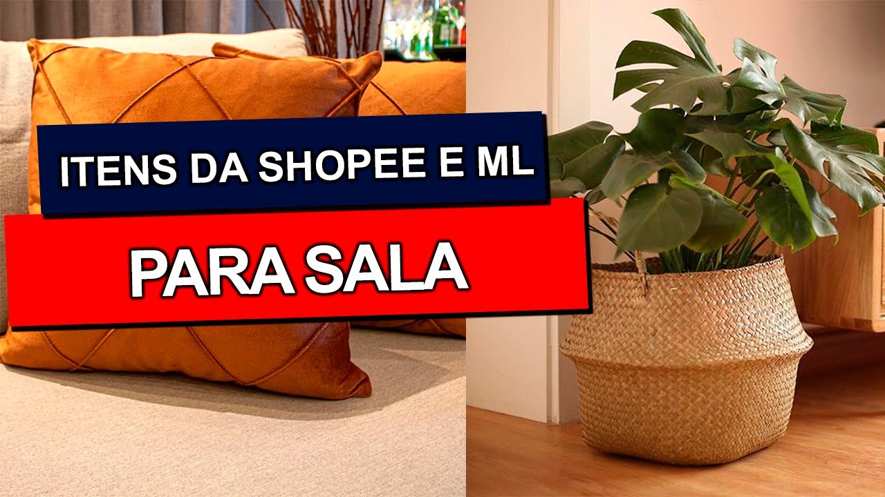Deixe sua sala chique com itens da SHOPPE E MERCADO LIVRE de até  R$100,00