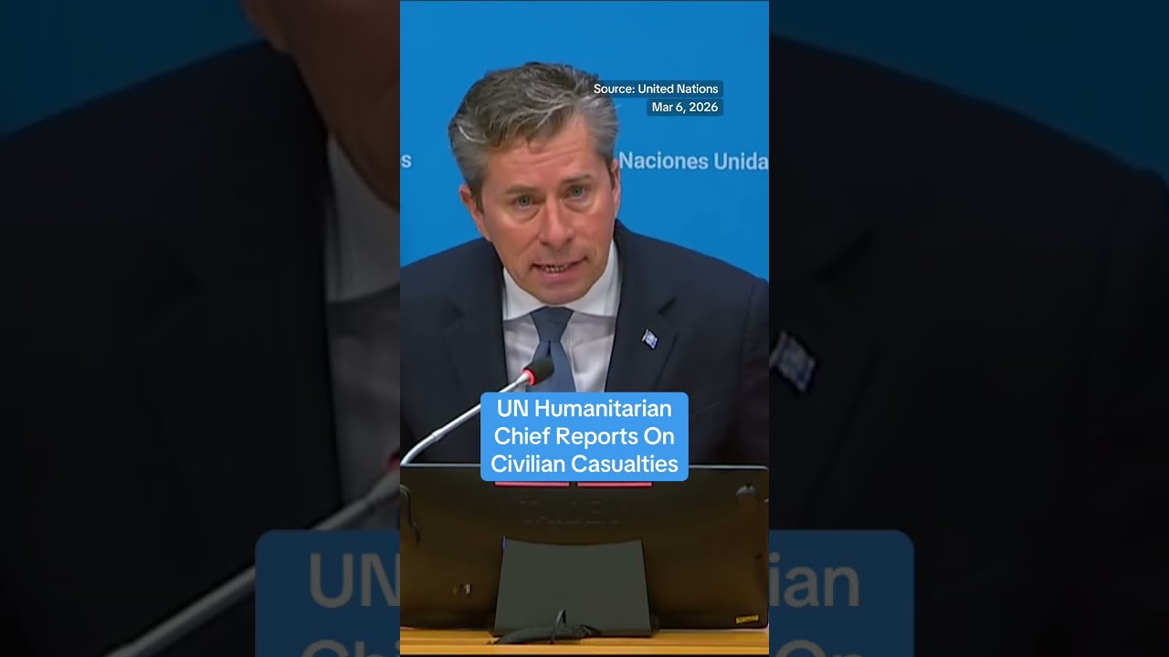 UN Humanitarian Chief gives updates on civilian casualties from Iran war #trump #iran #politics