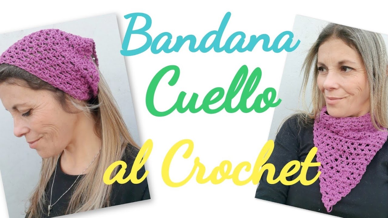 Cuello Bandana Super Fácil al Crochet
