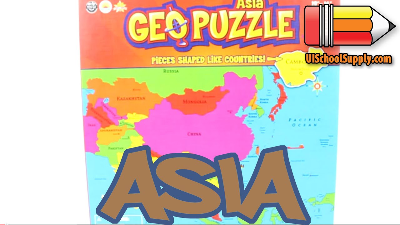 Asia GeoPuzzle by GEOToys REVIEW GEO102