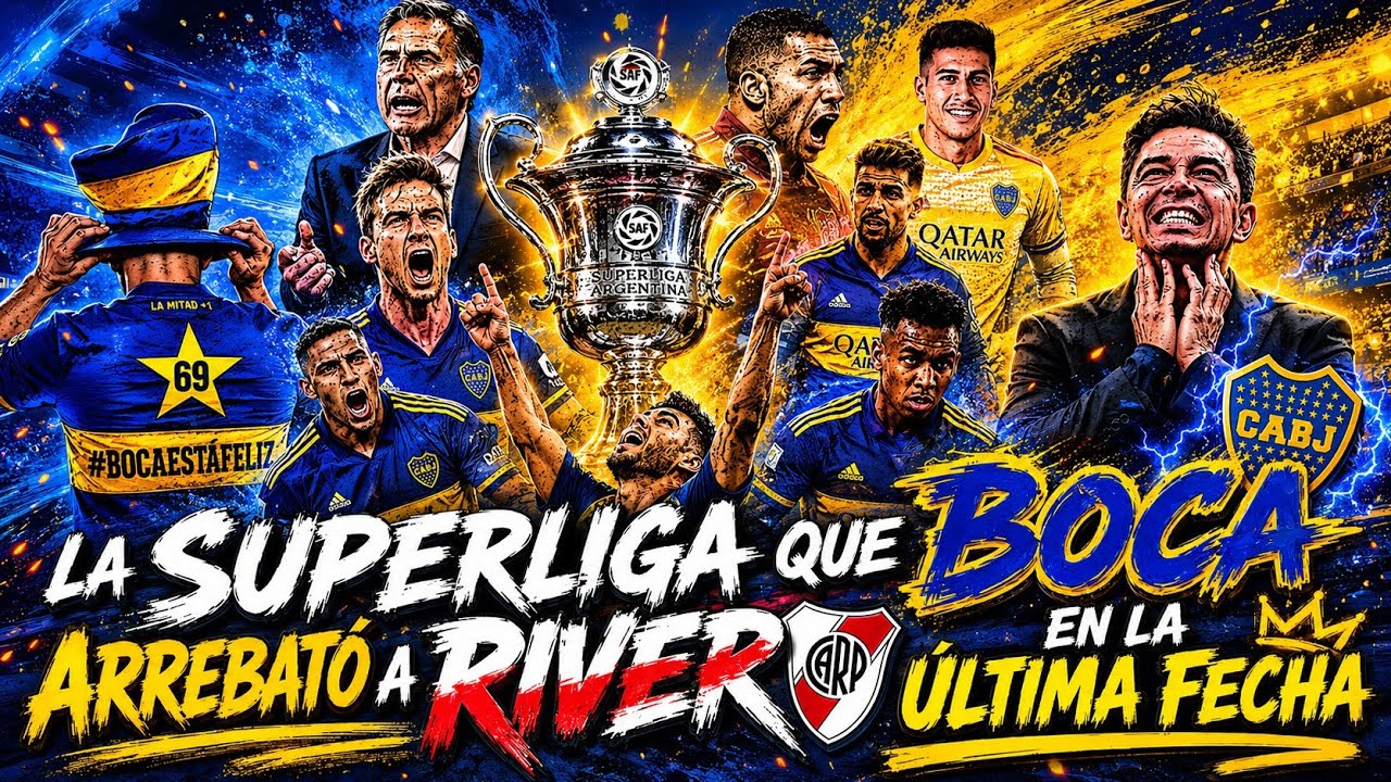 La SUPERLIGA 🏆 que BOCA ARREBATÓ a RIVER en la ÚLTIMA FECHA