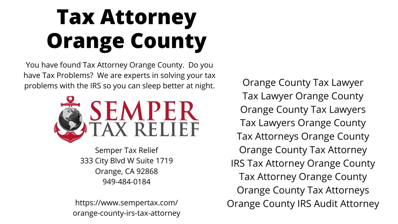 Semper Tax Relief - Tax Attorney Orange County - 949-484-0184