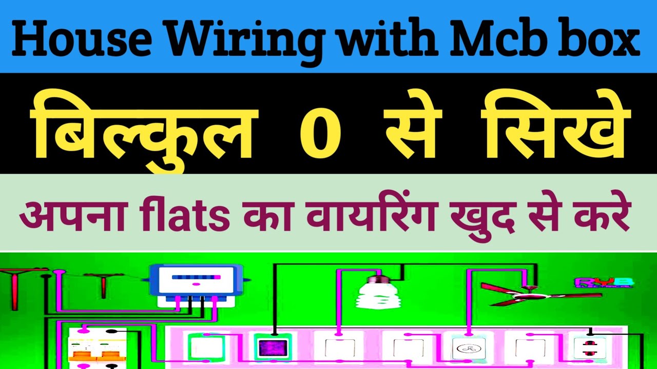 house wiring electrical | घर  वायरिंग  mcb box के साथ सिखे |