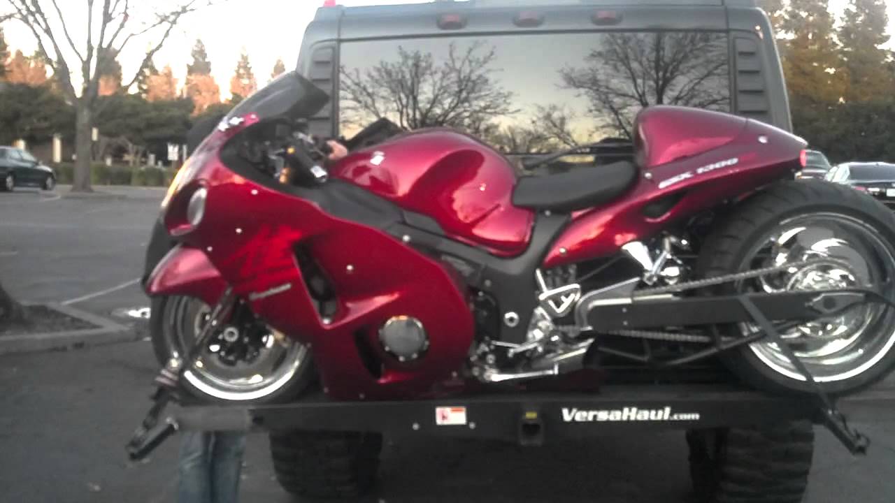 Custom Hayabusa Nitros, air ride, 300 tire, voo doo exhaust, Lifted H2 custom hummer