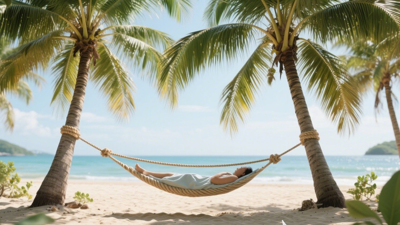 Tropical Beach Harmony Breaths Deeper Than Night For Peaceful Sleep Ambience 🌊