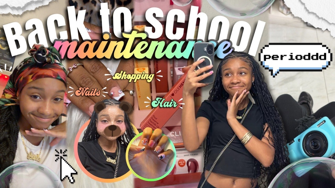 ВЛОГ: ПОДГОТОВКА К УЧЕБЕ😚💇🏽&zwj;♀️📓 ★ новая прическа, ногти, шопинг и другое ★