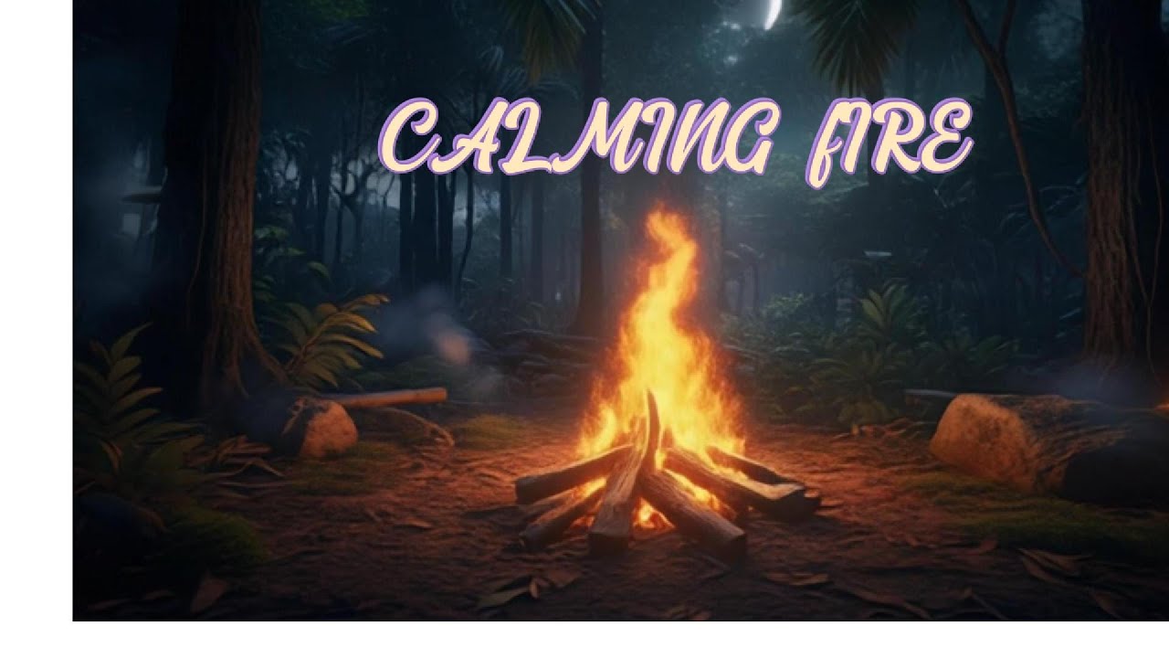 Campfire in a Quiet Forest | Crackling Fire Sounds for Sleep, Relaxation and Focus