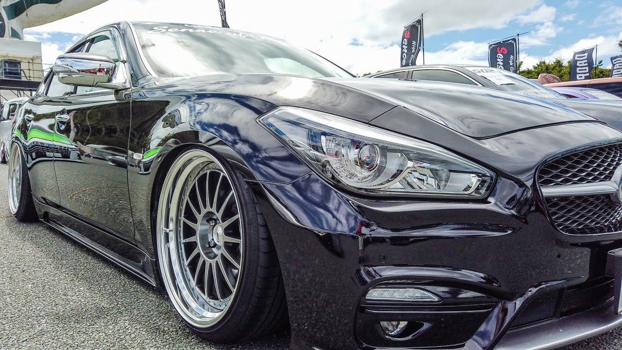 (4K)NISSAN Y51 FUGA modified Y51フーガ カスタム - ドレフェス関西2020