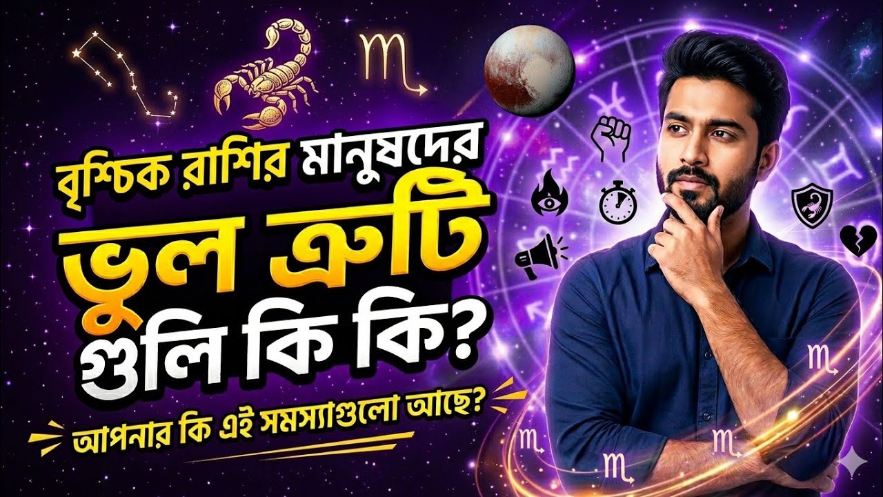 বৃশ্চিক রাশি | brischik rashi bangla |কোন ভুল গুলির জন্য এতো সমস্যা | Scorpio sign |  #বৃশ্চিকরাশি