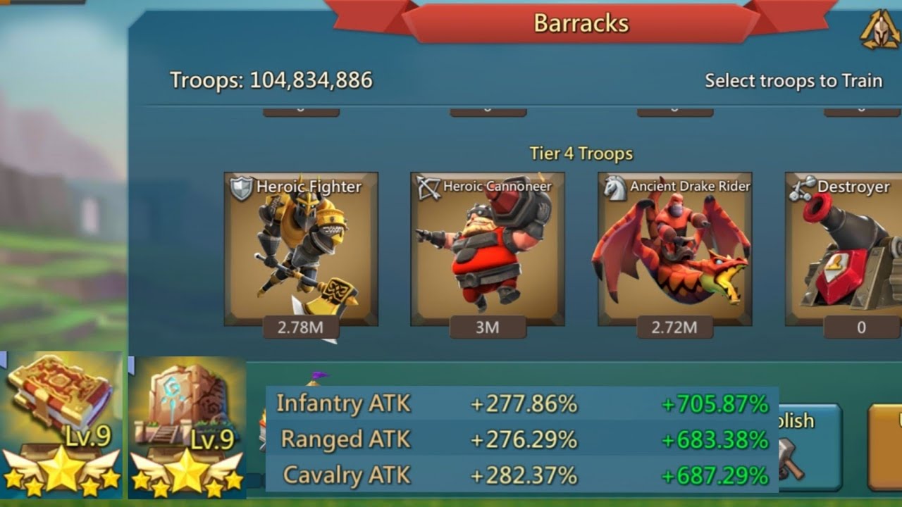 GIGANT RALLY TRAP UP ARTIFACT( KING STRATEGY & PROPHETIC) TIPS TRICK  IMPROVE ARTIFACT..LORDS MOBILE