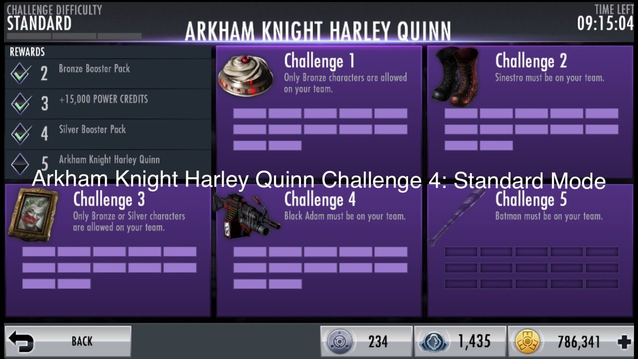 Injustice Gods Among Us Arkham Knight Harley Quinn Challenge 4