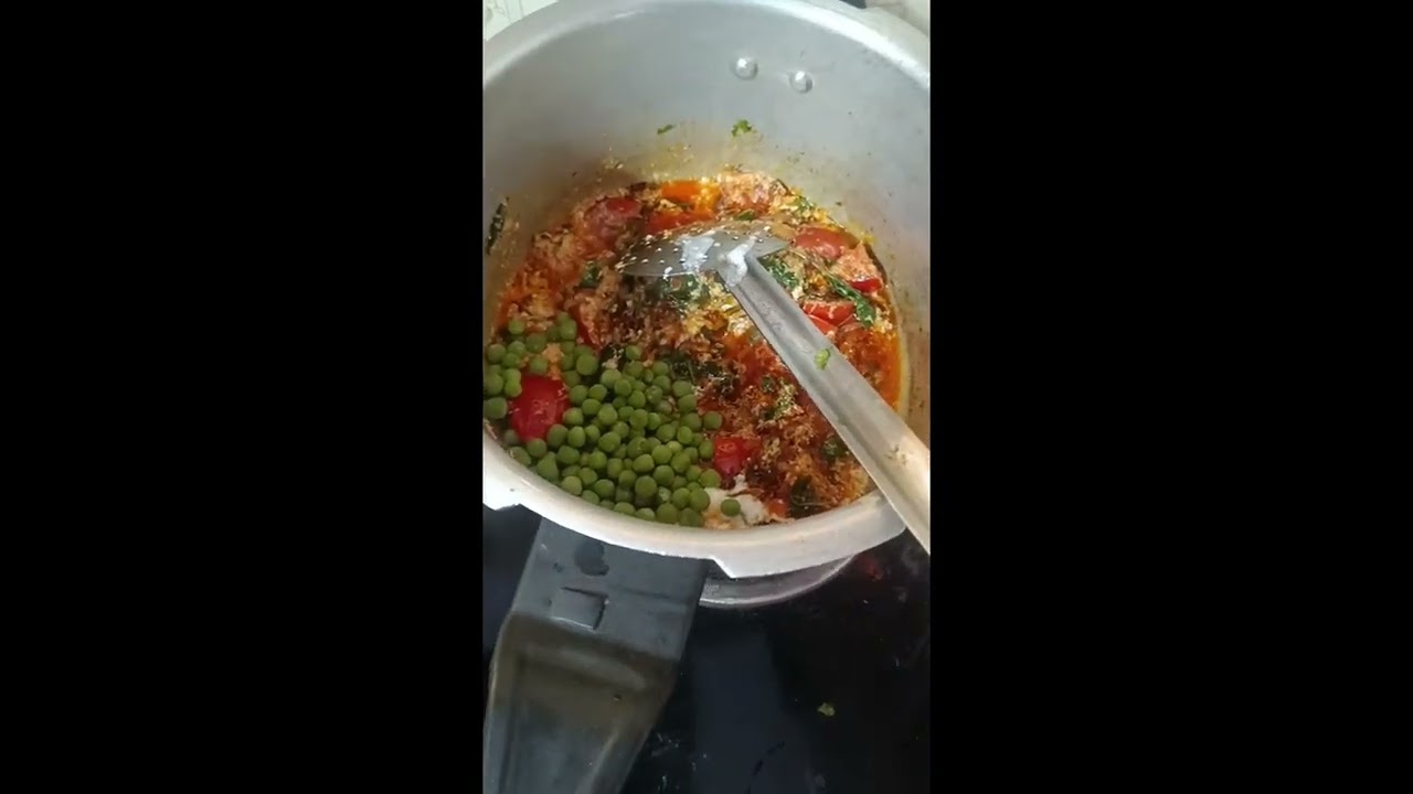 Mushroom Briyani with green peas