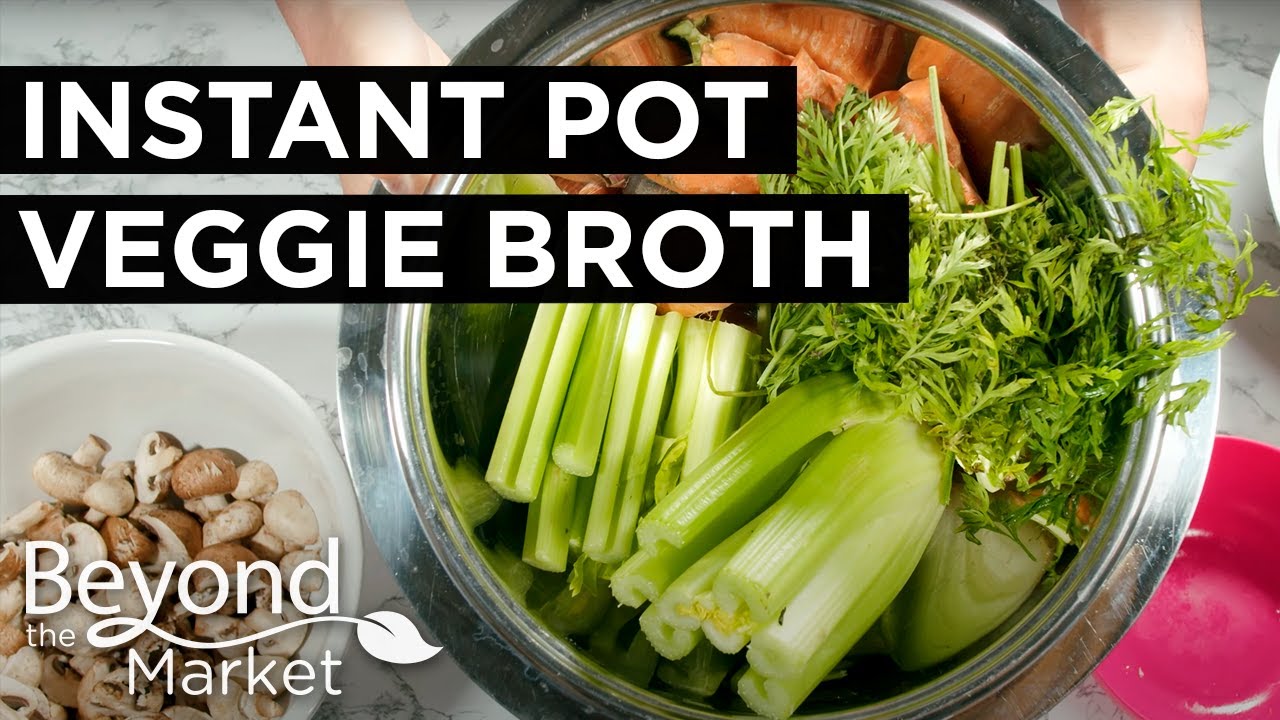 Making Instant Pot Vegetable Broth