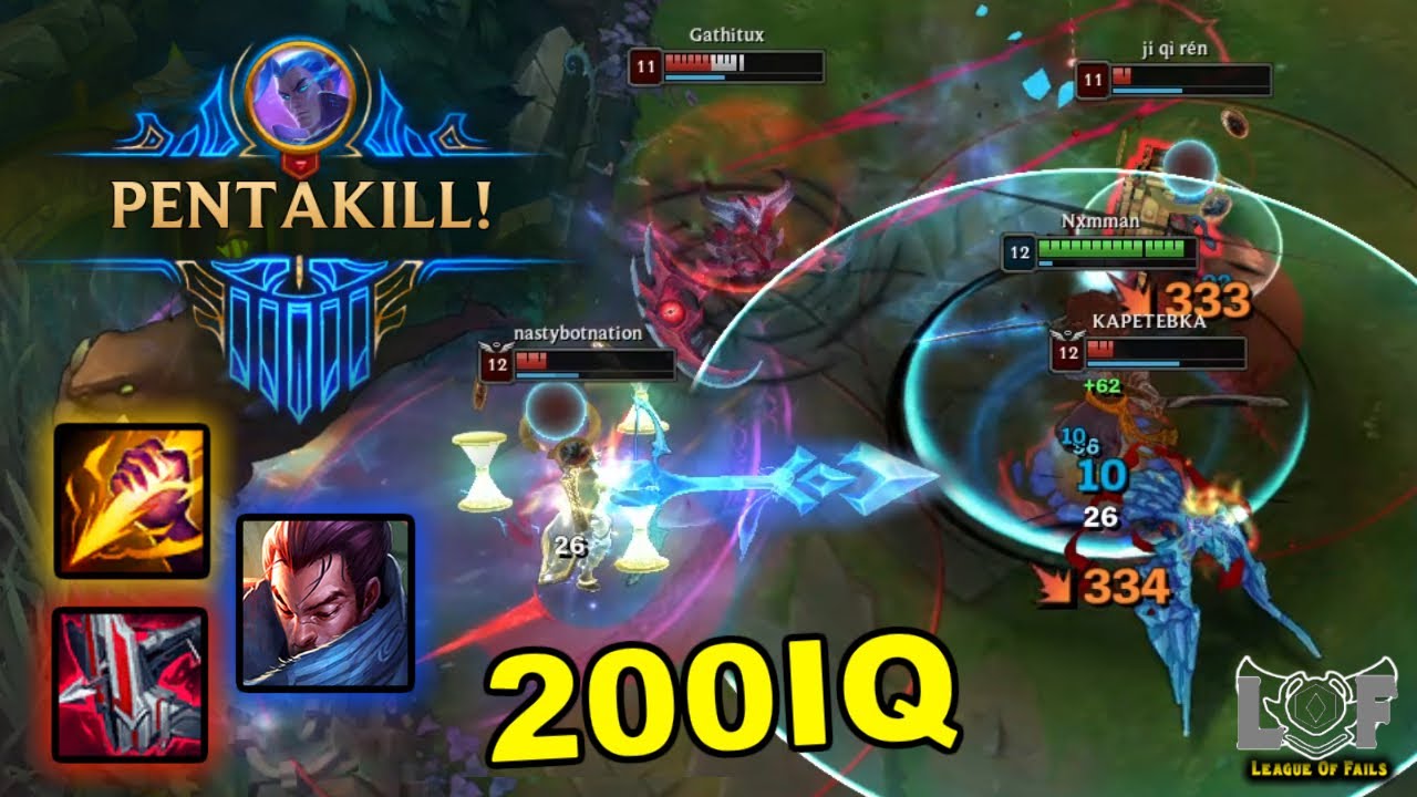 LoL PENTAKILLS 200 IQ in League of Legends