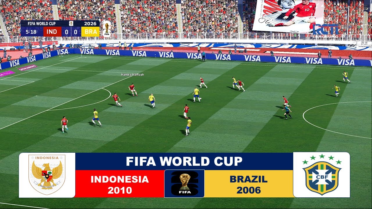Indonesia 2010 vs Brazil 2006 | FIFA World Cup Exibition - virtual match