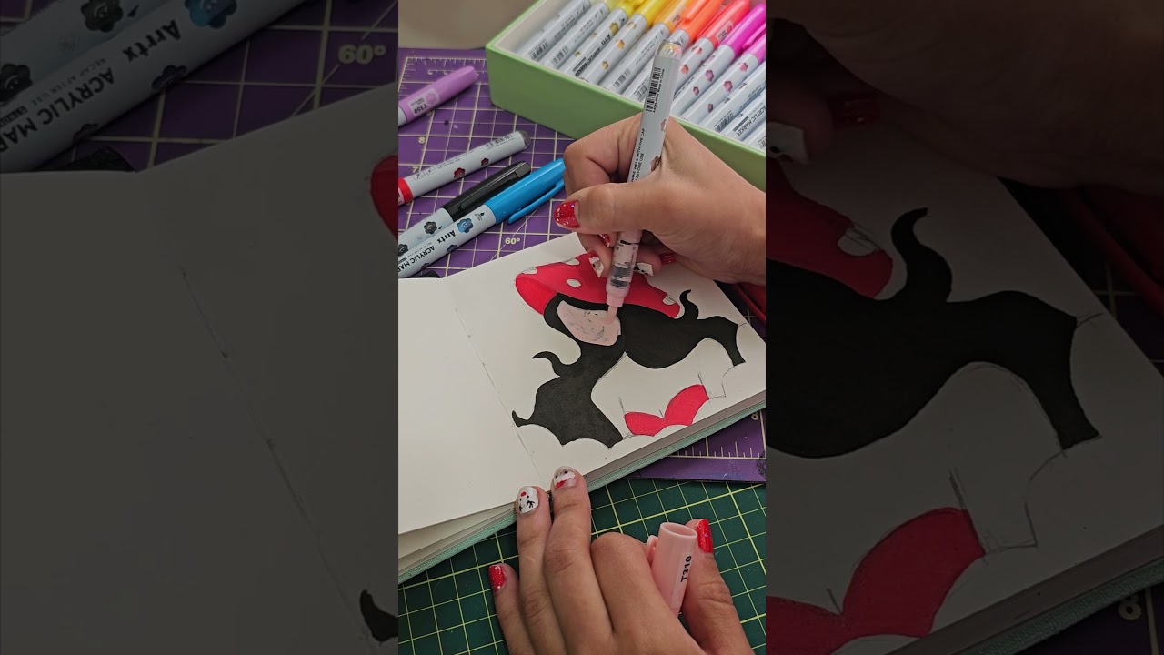 Testando Marcadores da Arrtx!  #arrtxacrylicmarkers #arrtx36ss #arrtx