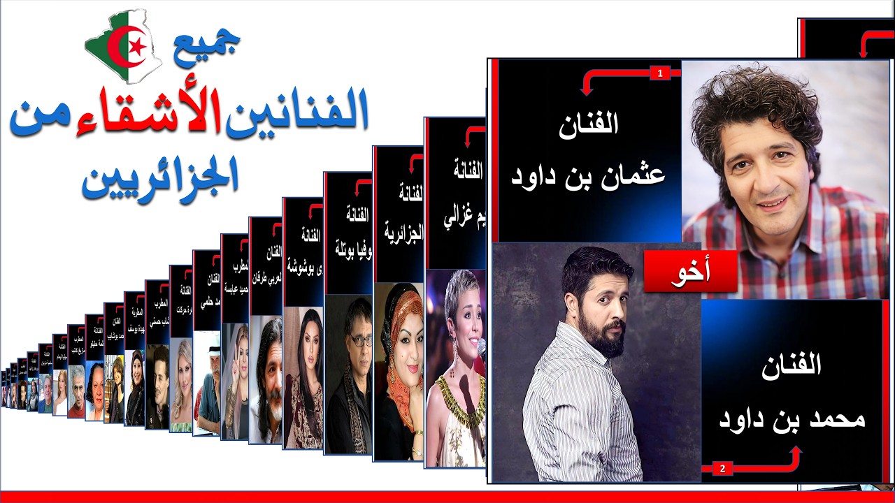 جميع الفنانين الجزائريين الإخوة والأشقاء في الوسط الفني | الفنانين الأقارب | ممثلين جزائريين إخوة
