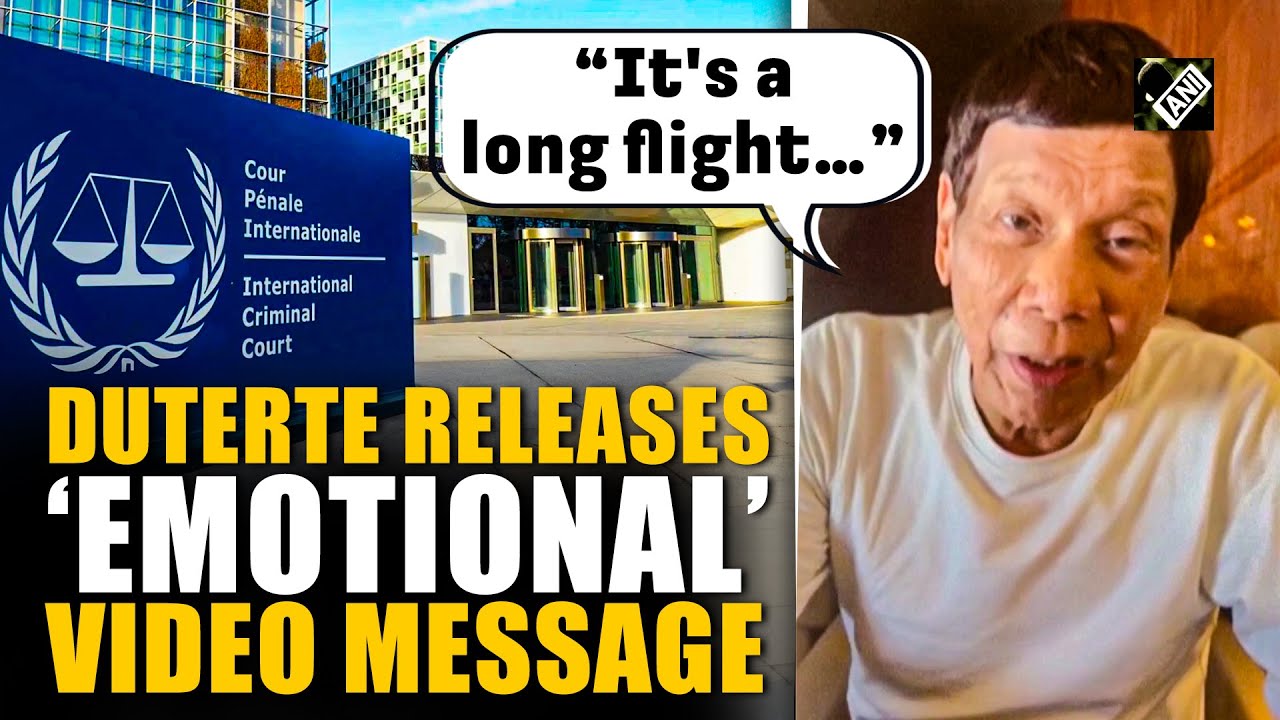 “It's a long flight… don’t worry…” Ex-Philippine Prez Duterte releases ‘emotional’ video message