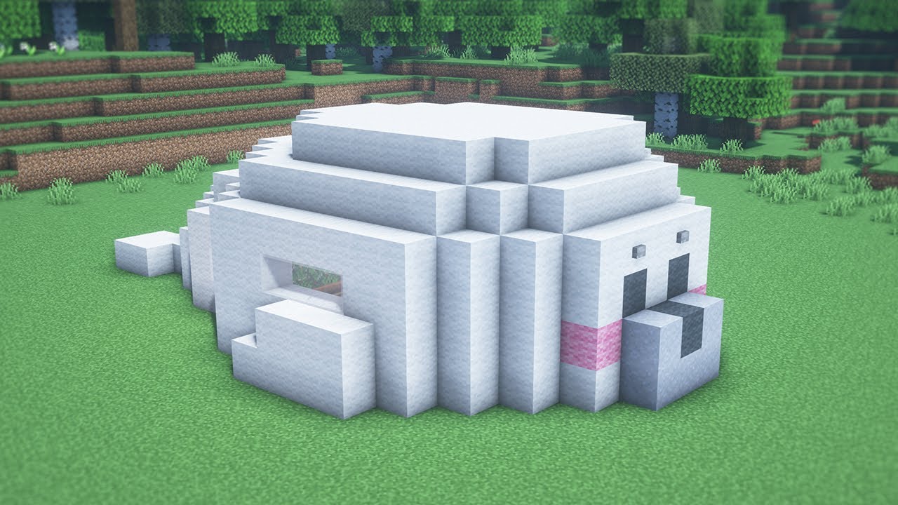 【マイクラ】かわいいアザラシハウスの作り方 / チュートリアル【マイクラ建築】[Minecraft Tutorial]  Seal House / Easy